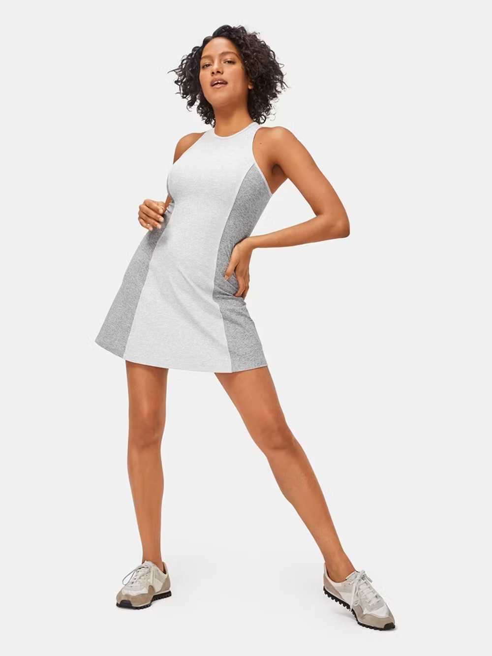Outdoor Voices Athena Athletic Dress in Gray Dove Size Medium